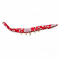 Red Floral Anklet with Charms