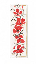 Red Flower Bookmark – Original Watercolor