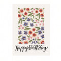 Happy Birthday Floral Card – Original Watercolor