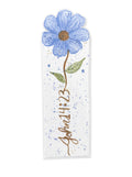 John 14:23 Blue Flower Bookmark – Original Watercolor