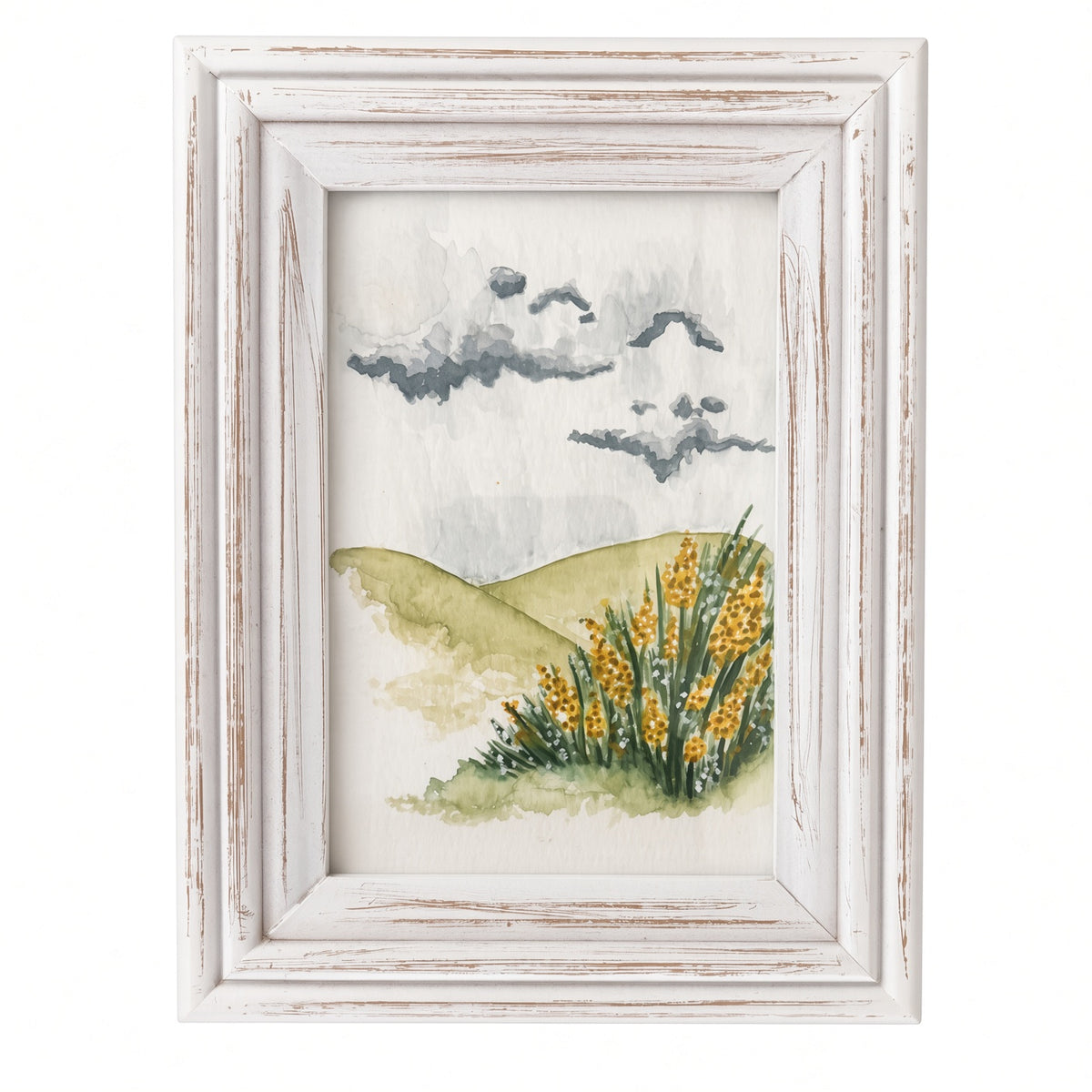 Valley with yellow flowers