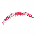 Pink Floral Anklet with Charms